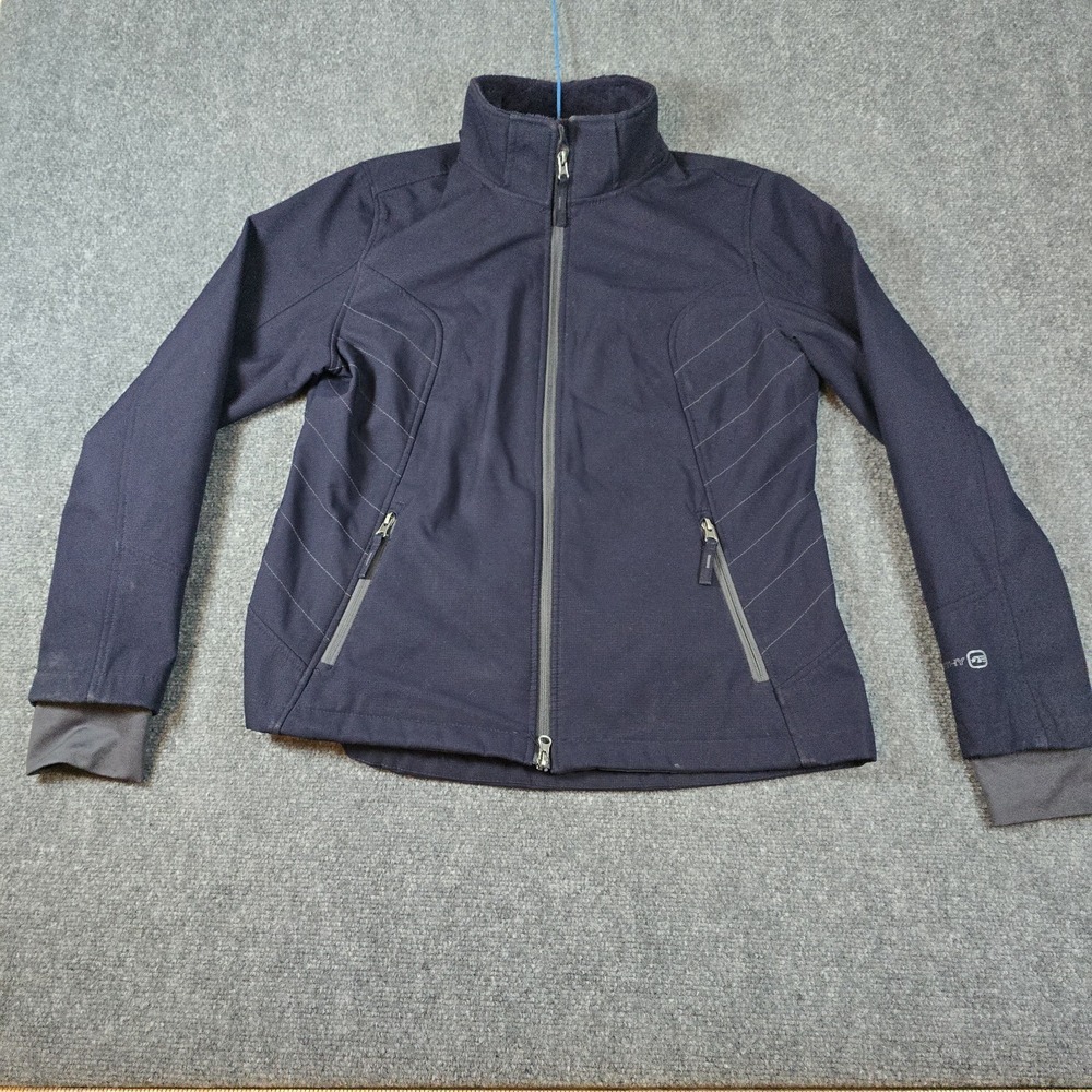Free Country Soft Shell Jacket Mens‎ Size Large L Full Zip Dark Blue